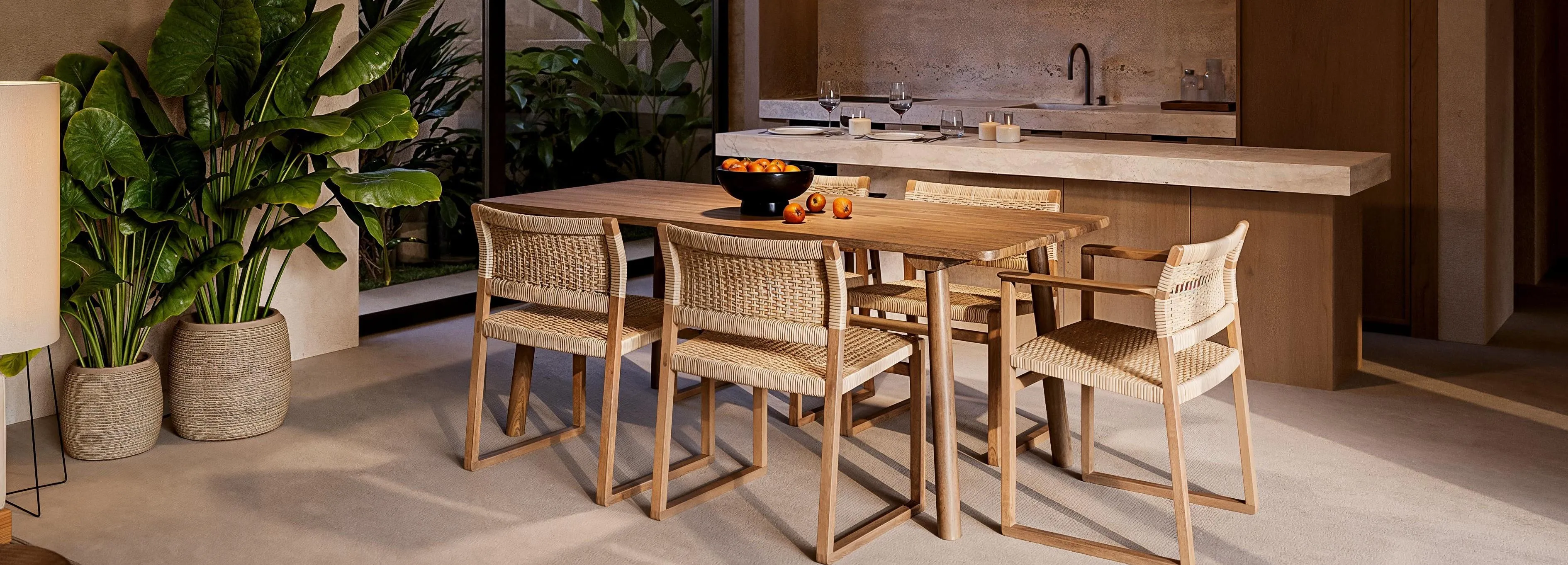 Aerial view of 12-villa community